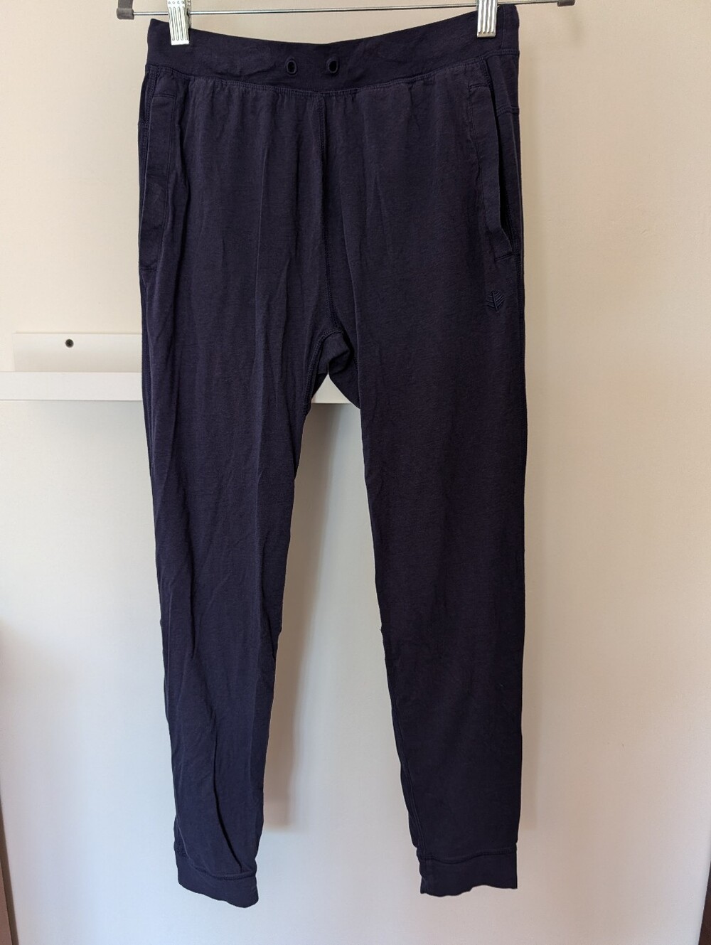Coolibar UPF50 Sun Protection Kids Youth XL Lightweight Joggers Navy Blue Knit
